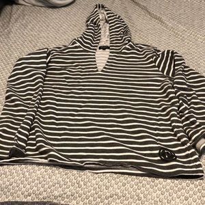 Pure barre and Beyond yoga striped pullover